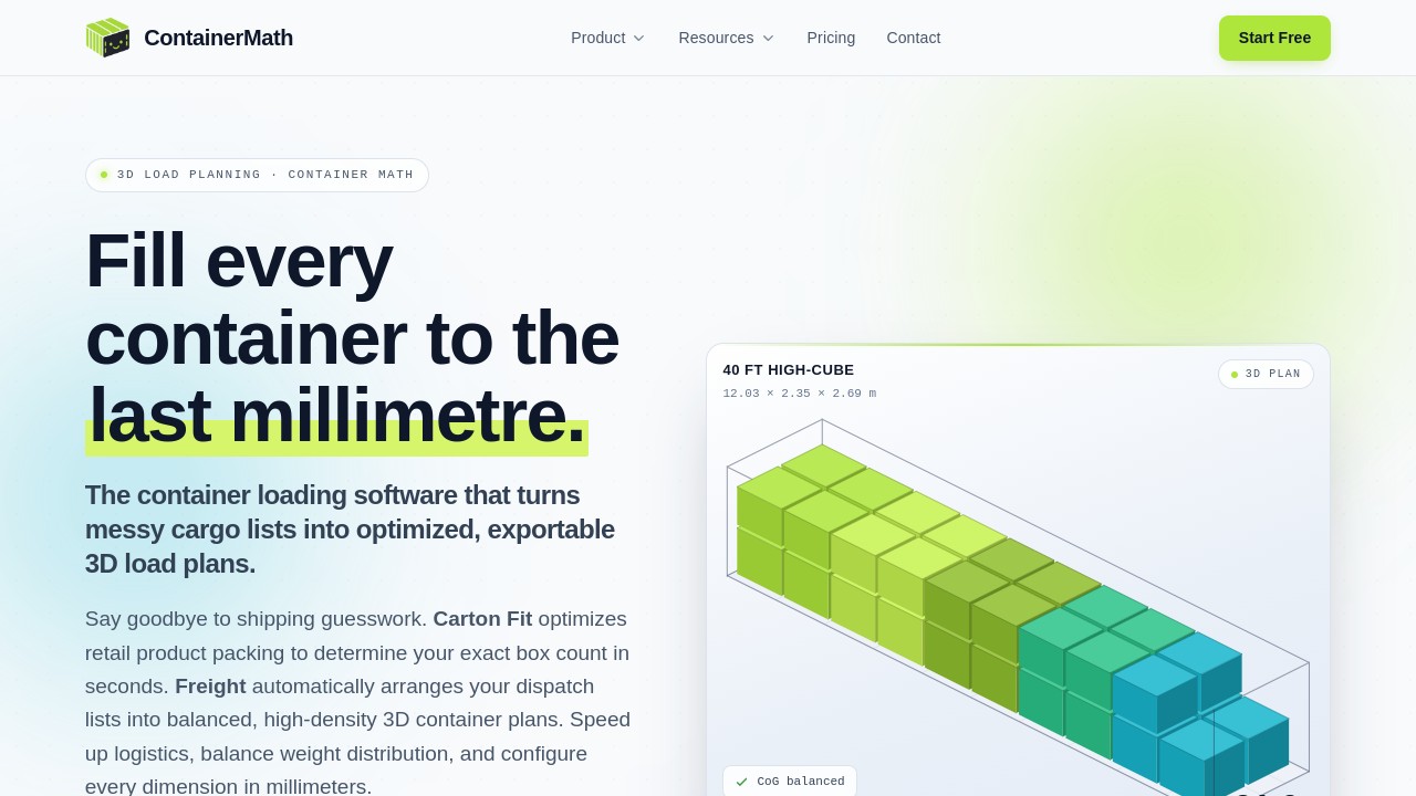 Container Stacking Calculator CBM Calculator & Container Volume Planner | ContainerMath